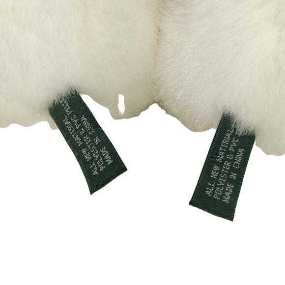 Unipak Teddy Bear Snowman Lot 2 White Weighted Plush Jointed 8" - Picture 12 of 13